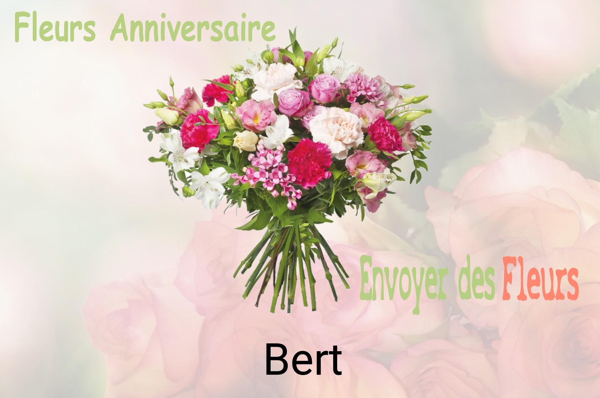 Bouquet de fleurs d’anniversaire livré à Bert