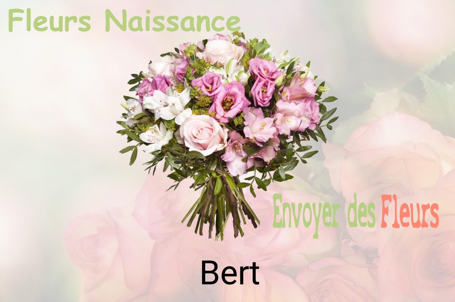 Bouquet de fleurs de naissance livré à Bert